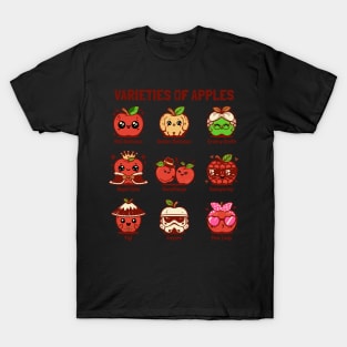 Varieties of apples - Funny apple types - Red T-Shirt